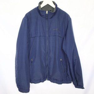 Eddie Bauer Navy Fleece Lined Jacket